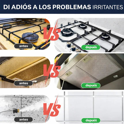 Limpiador a Vapor Presurizado Portátil 2500W